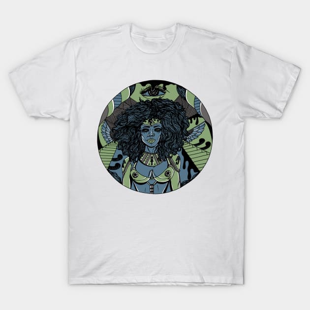 Mellow Cool Kemet Warrior T-Shirt by kenallouis